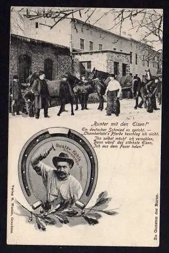 76217 AK Graudenz Grudziadz Schmiedemeister Hufeisen Pferde um 1900