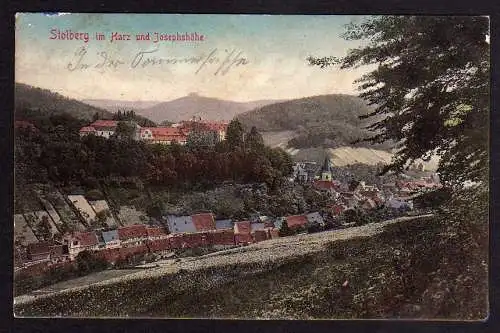 75931 AK Stolberg im Harz und Josephshöhe 1908
