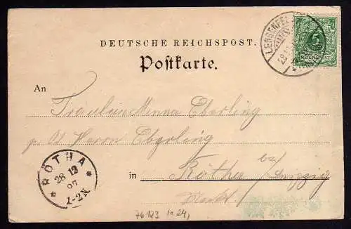 76123 AK Lengenfeld 1897 Vorläufer Schneiders Weinstuben Beerenkelterei