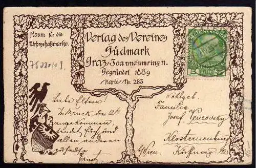 75220 AK Mödling Künstlerkarte Verein Südmark 1914 Karte 283