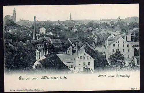 71237 AK Kamenz Blick vom Eulenberg 1900