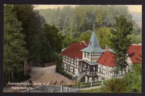 70547 AK Stadtroda Roda 1909 Weihertalmühle Gasthaus