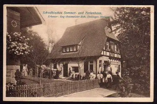 70846 AK Stuttgart 1908 Bauausstellung Ferienhaus