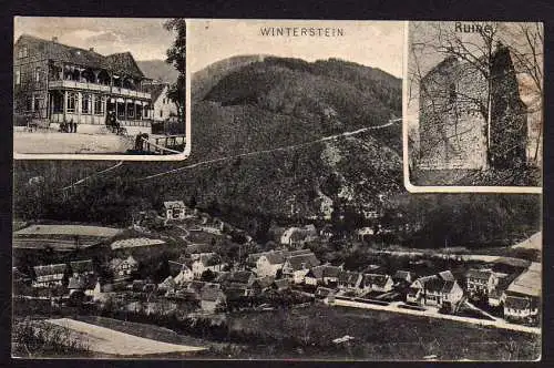 71086 AK Winterstein Ruine Gasthof um 1920