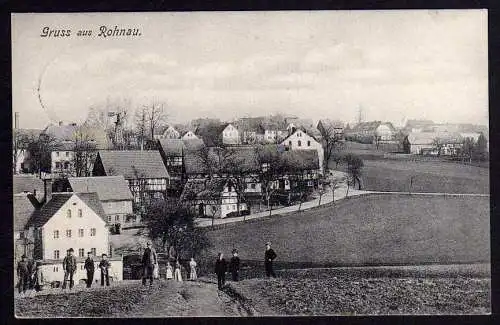 70181 Ansichtskarte Trzciniec Rohnau Bogatynia 1907 Bahnpost