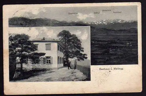 68565 AK Gasthaus Meldegg 1913 Walzenhausen Appenzell