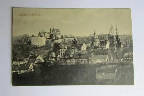 67545 AK Schloss Mansfeld 1917 Feldpost Quedlinburg