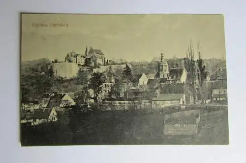 67545 Ansichtskarte Schloss Mansfeld 1917 Feldpost Quedlinburg