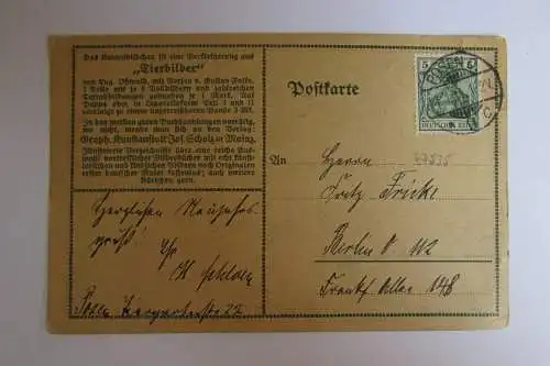 67535 AK Posen Tierbilder von Eugen Oßwald Storch Schwalbe 1911