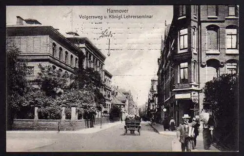 65115 AK Hannover Volgersweg Lehrerseminar 1909 Möhring Schneidermeister gelaufe