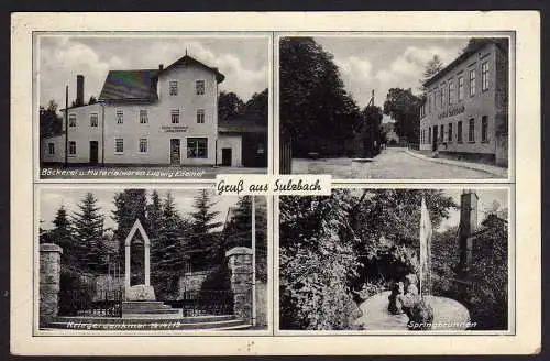 65147 AK Sulzbach Apolda 1940 Bäckerei Materialwarenhandlung Ludwig Edelhof Rest