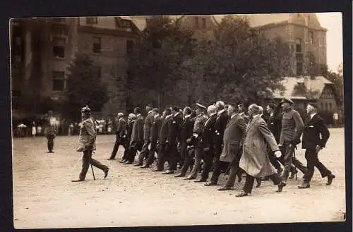 65319 Ansichtskarte Militär Pickelhaube Parade Feier ca. 1930