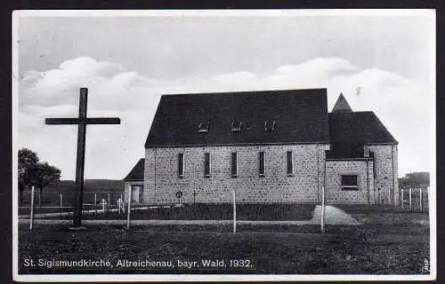 63790 AK Altreichenau 1932 St. Sigismundkirche gelaufen 1934