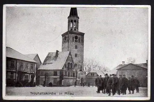 63817 AK Jelgava Mitau Trinitatiskirche 1916 Feldpost