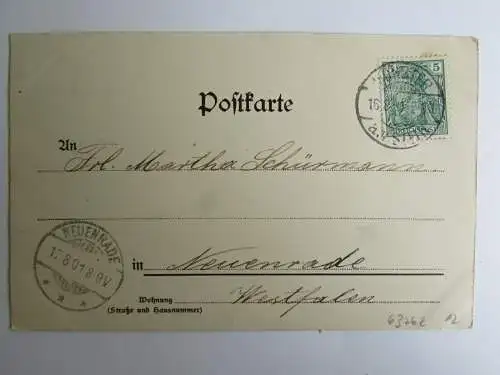 63762 AK Bad Münster am Stein 1901 Rheingrafenstein