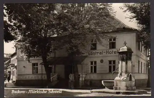 63645 AK Buckow Märkische Schweiz Central Hotel 1958