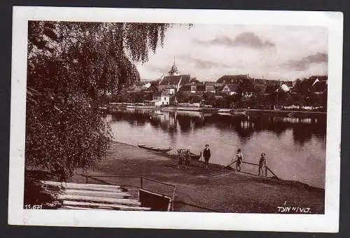 62037 Ansichtskarte Tyn nad Vltavou Moldautein 1939 Feldpost