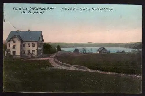 61809 AK Neustädtel Filzteich Restaurant Waldschlösschen 1908