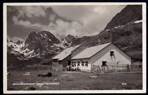 60664 AK Madlenerhaus Hochmaderer Fotokarte 1927 Vorarlberg Österreich