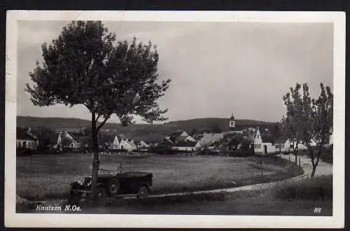 61139 AK Kautzen Dorfstraße Auto 1936 Bezirk Waidhofen Thaya Niederösterreich