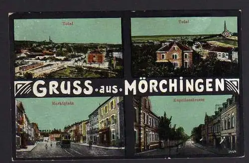 60782 AK Mörchingen Morhange Lothringen Marktplatz Kapellenstraße 1917