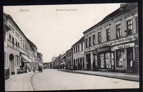 60831 AK Genthin Brandenburgerstrasse Möbel Tischlerei Hugo Magnus 1907
