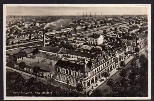 61052 Ansichtskarte Neu Oderberg Novy Bohumin 1929 Industrie Grenze Schlesien