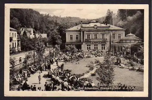60157 AK Bade Schandau Sächs. Schweiz 1952 nach Wien Österreichische Zensur
