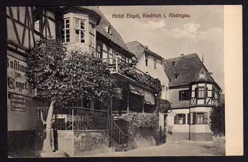 60056 AK Kiedrich i. Rheingau Hessen um 1915 Hotel Engel