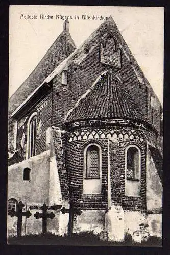 60132 AK Altenkirchen älteste Kirche Rügens 1910 Vollbild