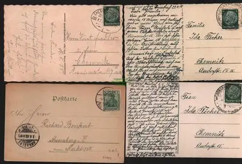 52803 4 AK Johanngeorgenstadt Plattenberg 1938 Waldfrieden Steinbach 1935 1902