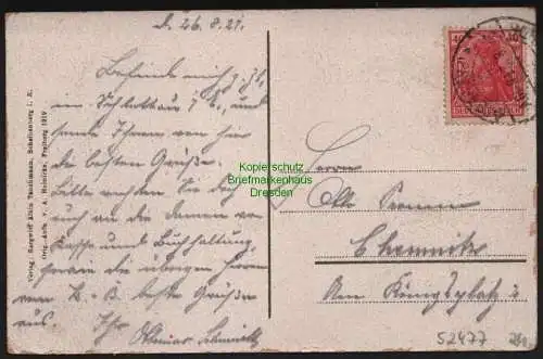 52477 AK Scheibenberg 1919 Basalt Orgelpfeifen Bergbau Steinbruch