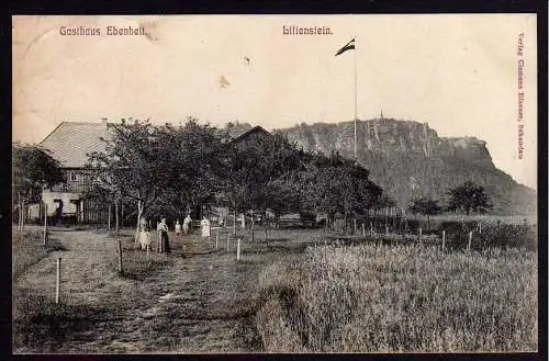 52189 AK Gasthaus Ebenheit 1905 Lilienstein