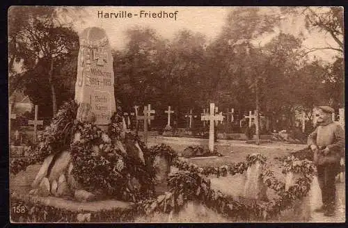 52365 AK Harville Friedhof 1918 Soldaten Friehof