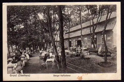 52507 Ansichtskarte Bad Grund Harz Iberger Kaffeehaus 1929 Bier
