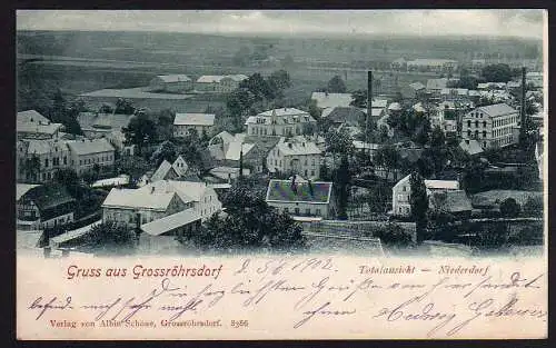 52175 AK Großröhrsdorf 1903 Totale Niederdorf Bretnig 1903