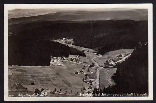 52316 Ansichtskarte Steinbach bei Johanngeorgenstadt Fremdenhof Waldesruhe um 1935