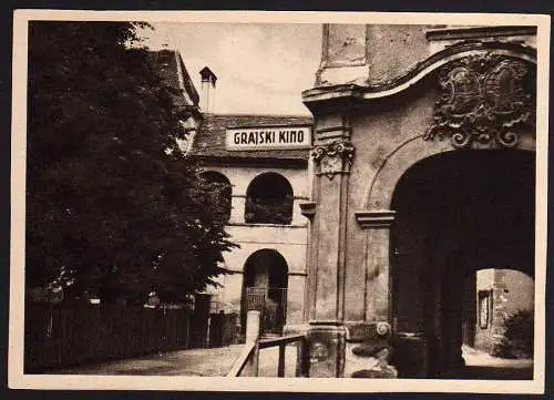 52634 AK Maribor Marburg an der Drau 1939 Slowenisches Kino im alten Schloß