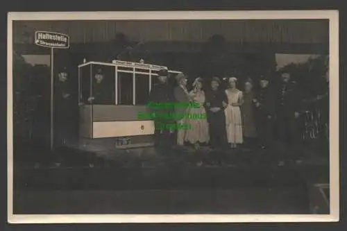 145815 AK Dresden Fotokarte Tag der Straßenbahn Fahrt ins Schwarze Ausstellung