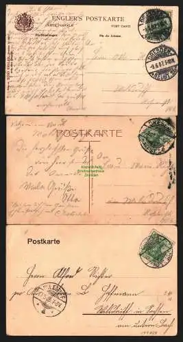 144024 3 AK Dresden Kgl. Grosser Garten Grosse Wirtschaft 1907 Skulpturen