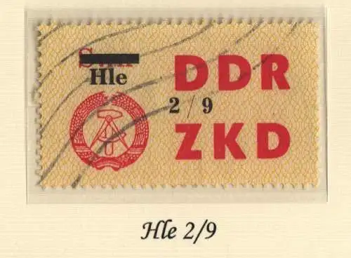 B13765 ZKD C 52 Hle 2/9 lose Wellenstempel  echt gestempelt