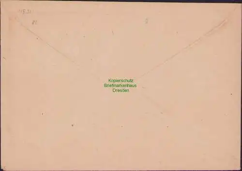 B15911 Brief SBZ Ostsachsen 8x 51 tx 52 54a Einschreiben Rothenburg Lausitz 1946