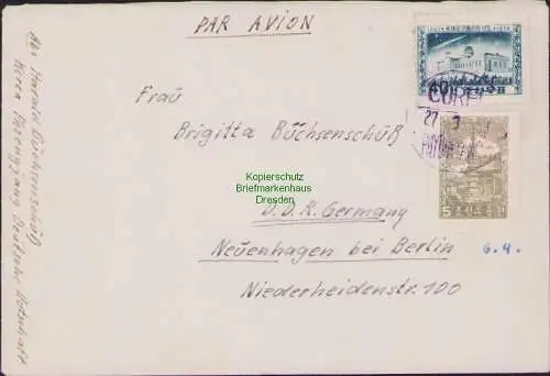 B15819 Brief 1958 Pjöngjang Pyongyang Internationales Geophysikalisches Jahr 195