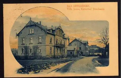 76119 AK Bad Oppelsdorf Villa Luise Kaiserbad Dresdensia 1917 Bogatynia