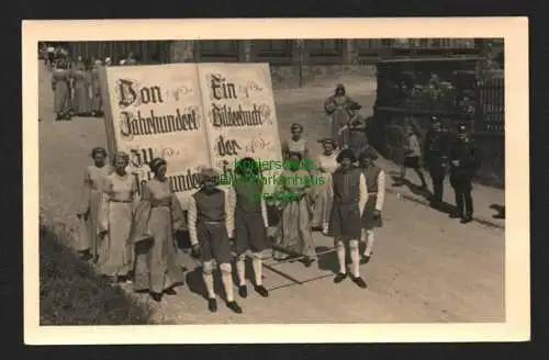 142709 AK Fotokarte Dresden Fest Teilnehmer Bilderwagen um 1935 Soldat Polizei