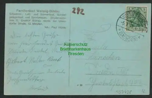 139438 AK Dresden Familienbad Weissig Bühlau 1915