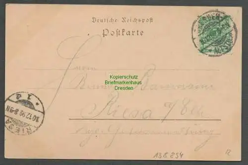 138894 AK Dresden 1899 Eingang zum Keller des Central-Theater