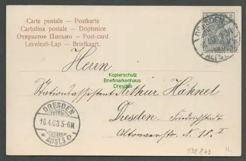 138873 AK Dresden Plauen Begerburg 1903