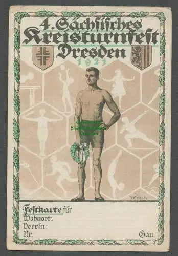 139040 AK Dresden 1921 4. Sächsisches Kreisturnfest