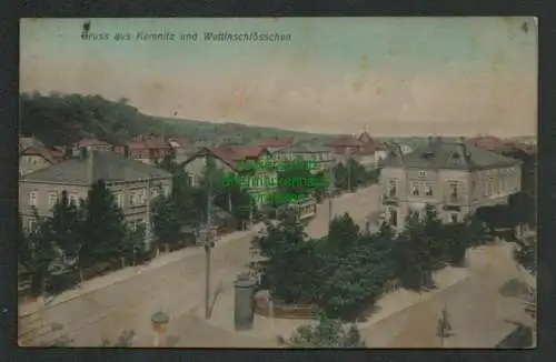 137843 AK Kemnitz mit Wettinschlösschen 1910 Dresden